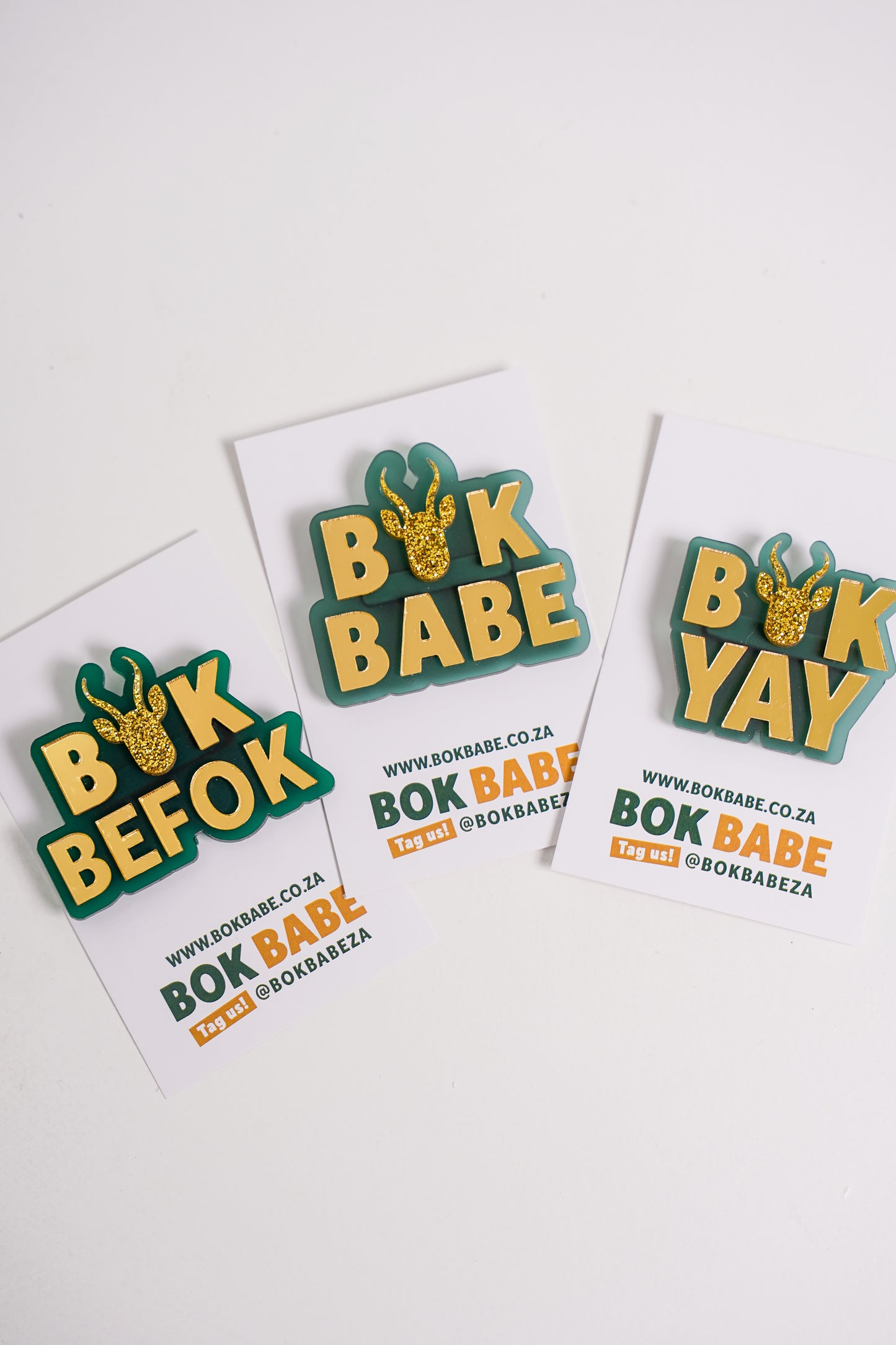 BOK BABE Text Brooch
