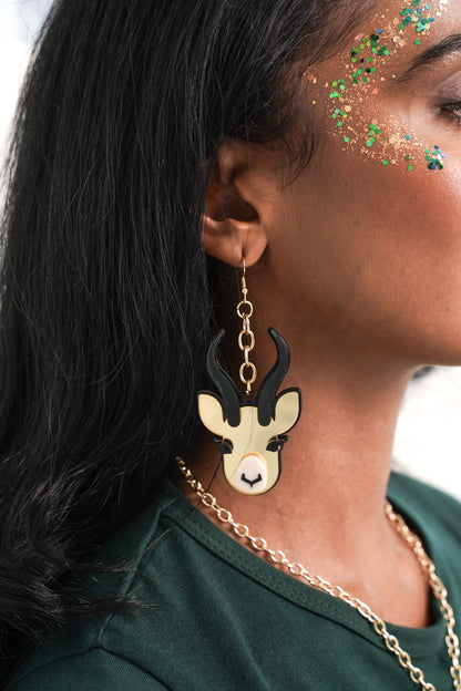 BOK BABE Full Bok Face Dangle Earrings