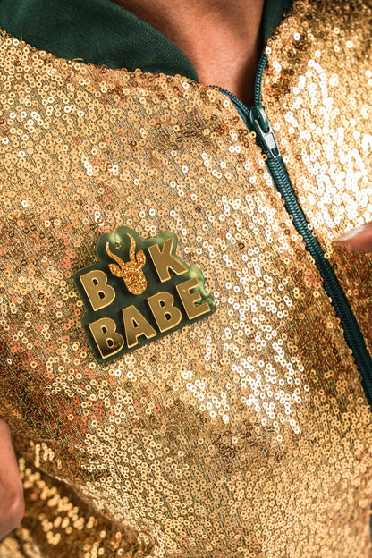BOK BABE Text Brooch
