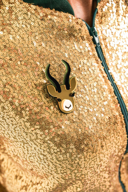 BOK BABE Full Bok Face Brooch