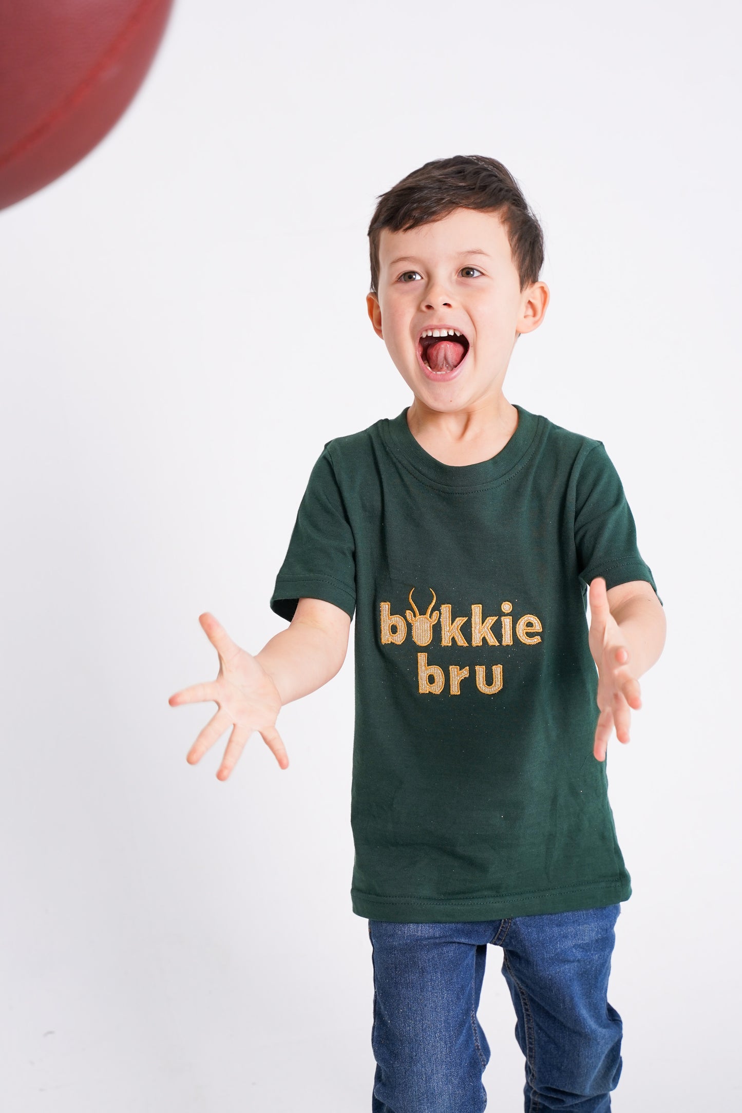 BOK BABE Kids Bottle Green 'Bokkie Bru' T-Shirt