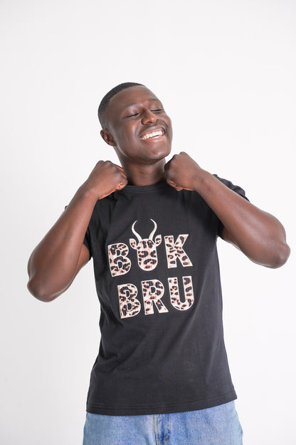 BOK BABE Mens Black 'Bok Bru' T-Shirt