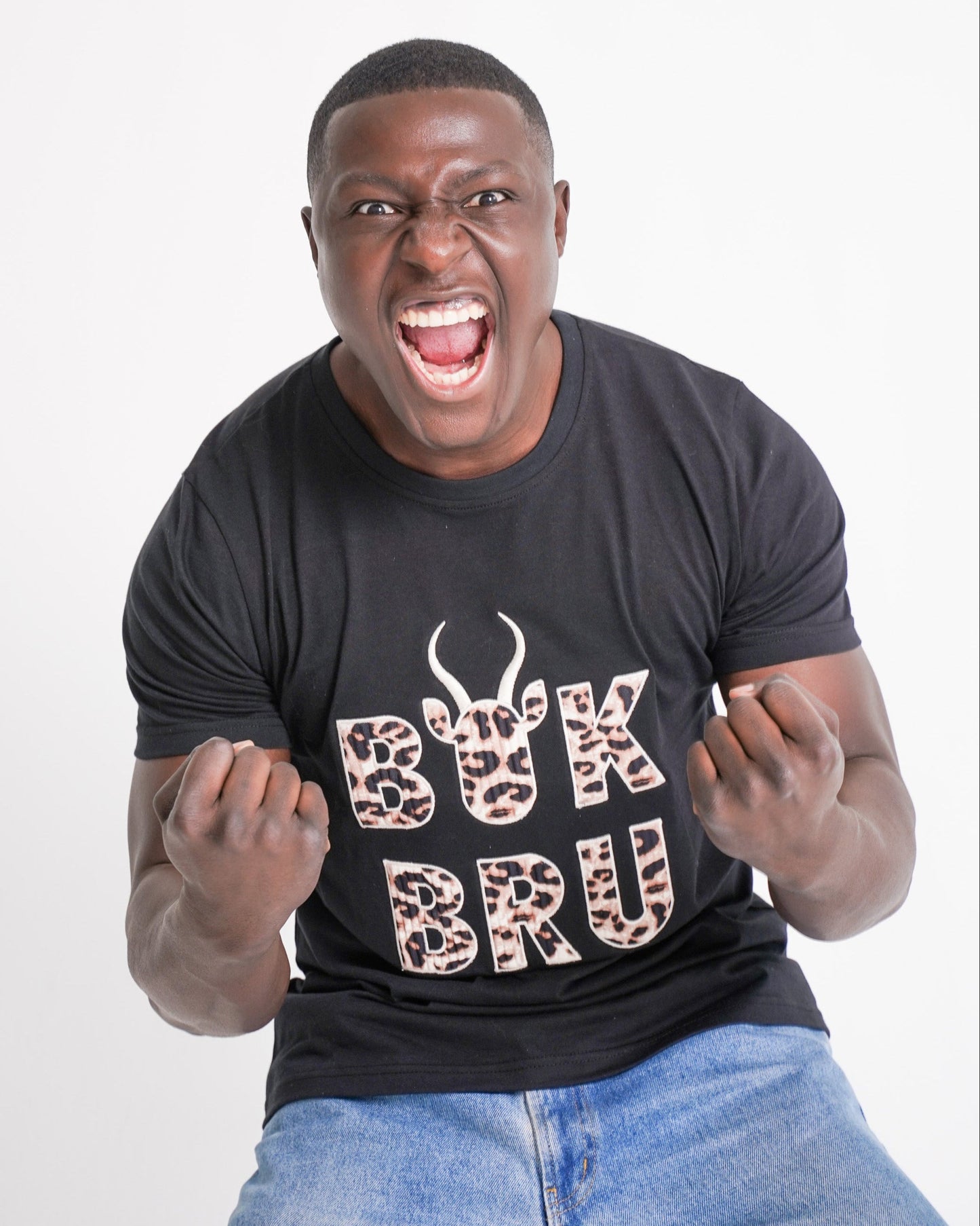 BOK BABE Mens Black 'Bok Bru' T-Shirt